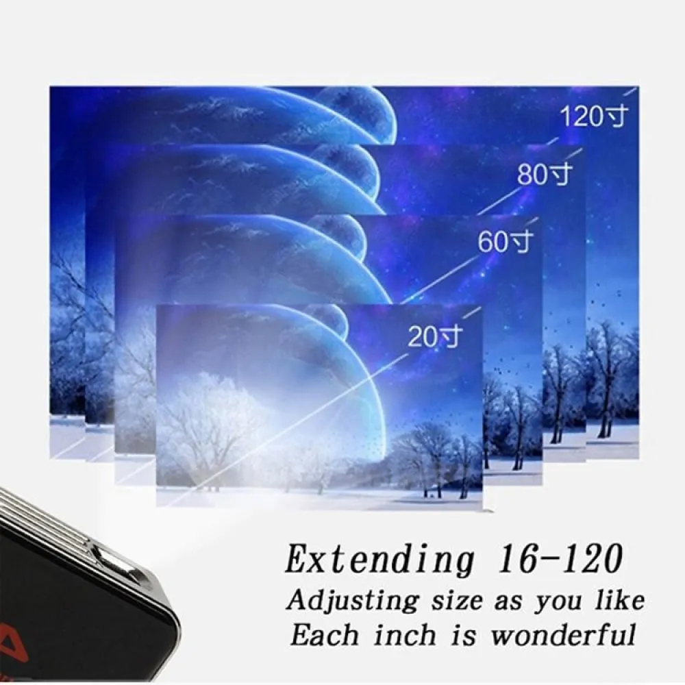 C6 2Gb   32Gb Android Smart Dlp Hd Projector Mini Wireless Projector Black