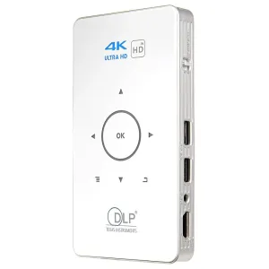 C6 2Gb   32Gb Android Smart Dlp Hd Projector Mini Wireless Projector White