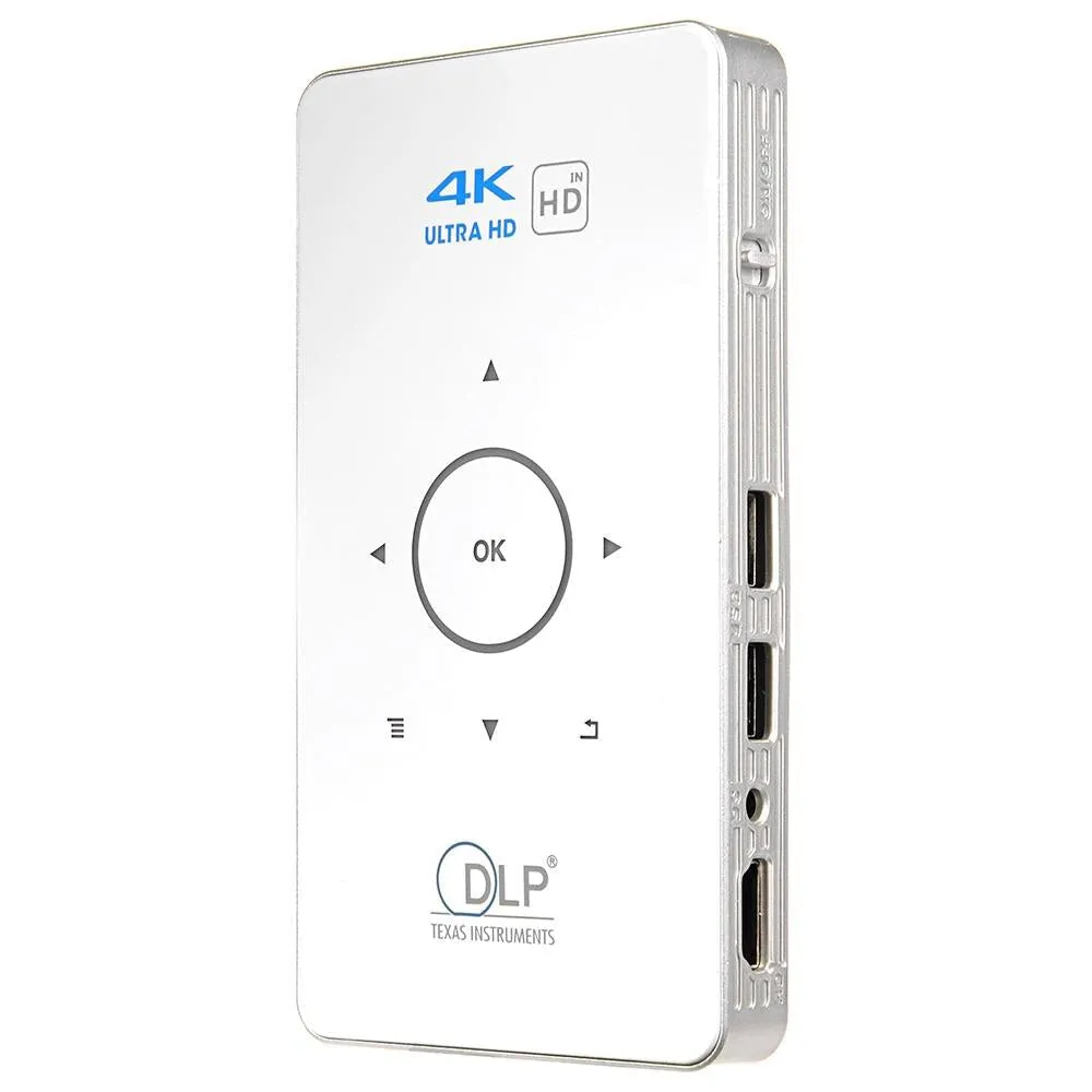 C6 2Gb   32Gb Android Smart Dlp Hd Projector Mini Wireless Projector White