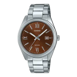 Casio - Gents Analogue Watch with Brown Face