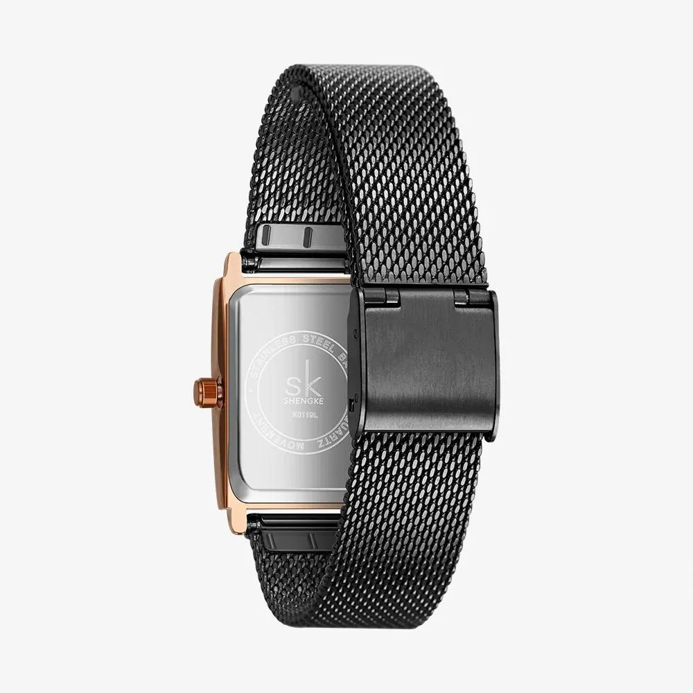 Casual Rectangle Case Quartz Watch