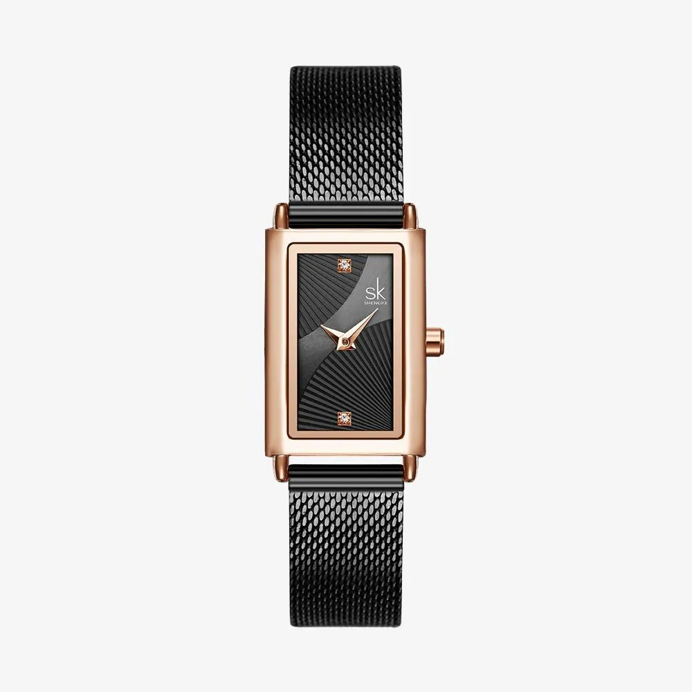 Casual Rectangle Case Quartz Watch