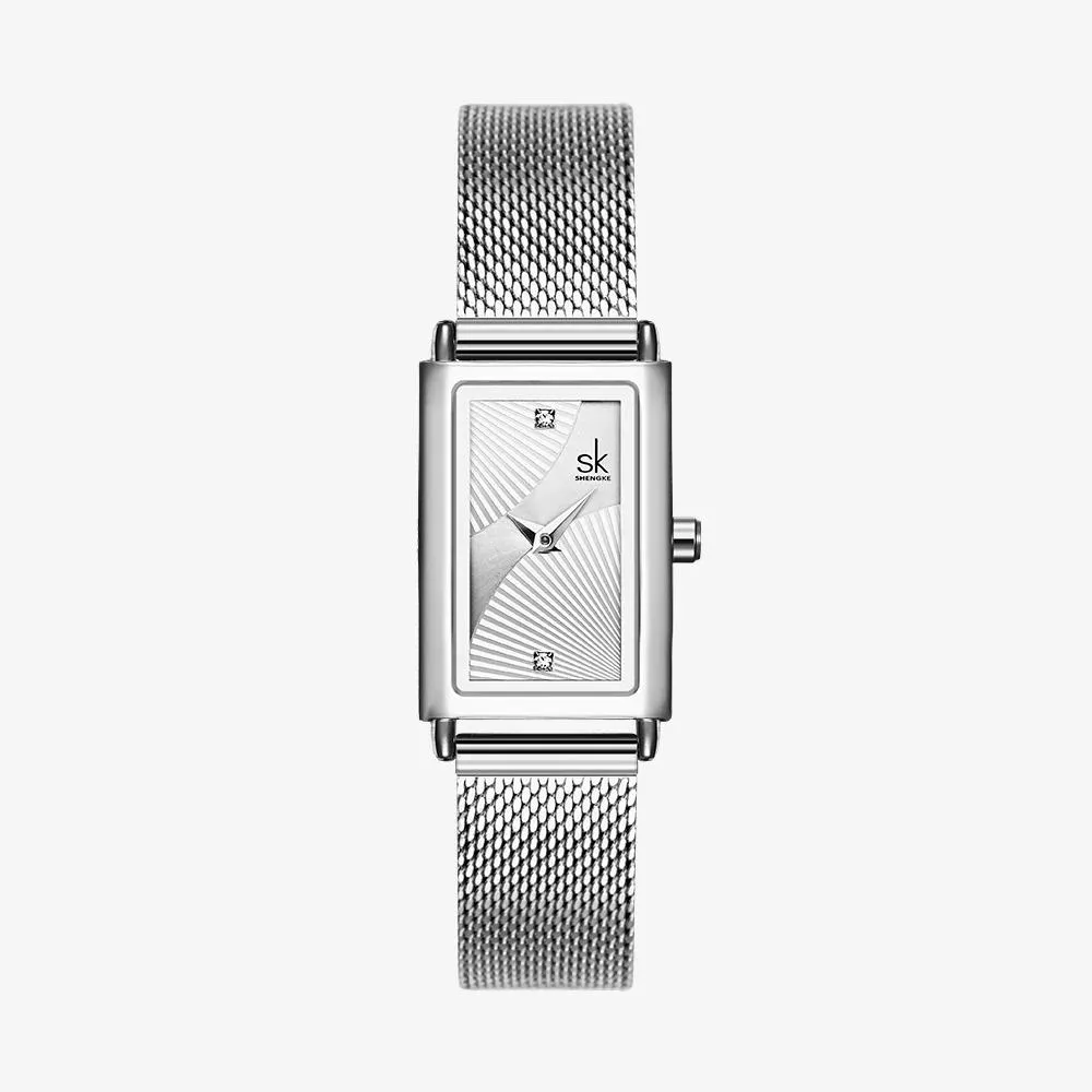 Casual Rectangle Case Quartz Watch