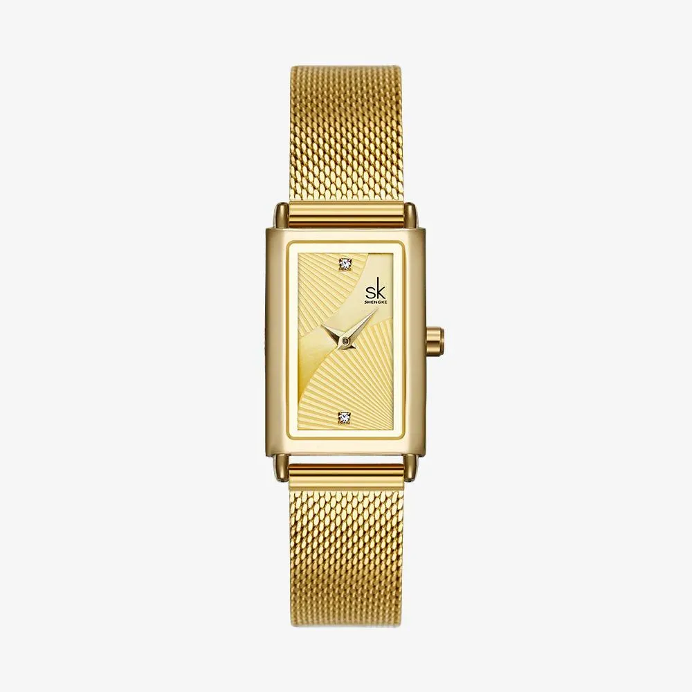 Casual Rectangle Case Quartz Watch