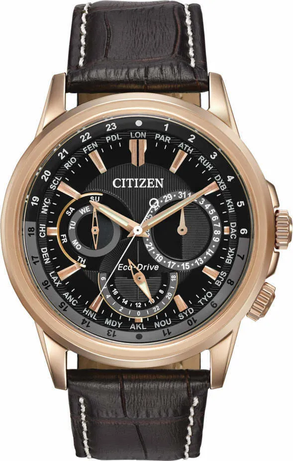Citizen Eco Drive World Timer Men's Watch BU2023-12E