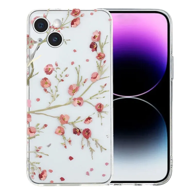 Colorful Painting Pattern TPU Phone Case, For iPhone 15 Plus, For iPhone 15, For iPhone 14 Plus