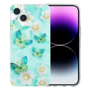 Colorful Painting Pattern TPU Phone Case, For iPhone 15 Plus, For iPhone 15, For iPhone 14 Plus