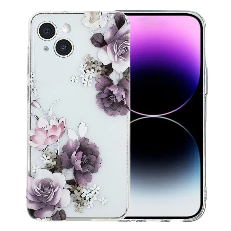Colorful Painting Pattern TPU Phone Case, For iPhone 15 Plus, For iPhone 15, For iPhone 14 Plus