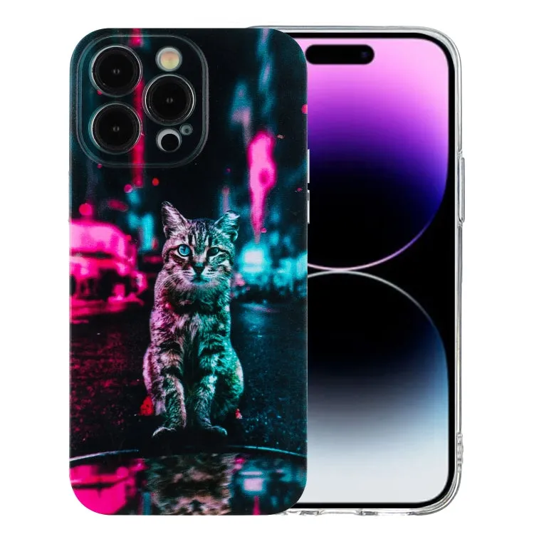 Colorful Painting Pattern TPU Phone Case, For iPhone 16, For iPhone 15 Pro Max, For iPhone 15 Pro