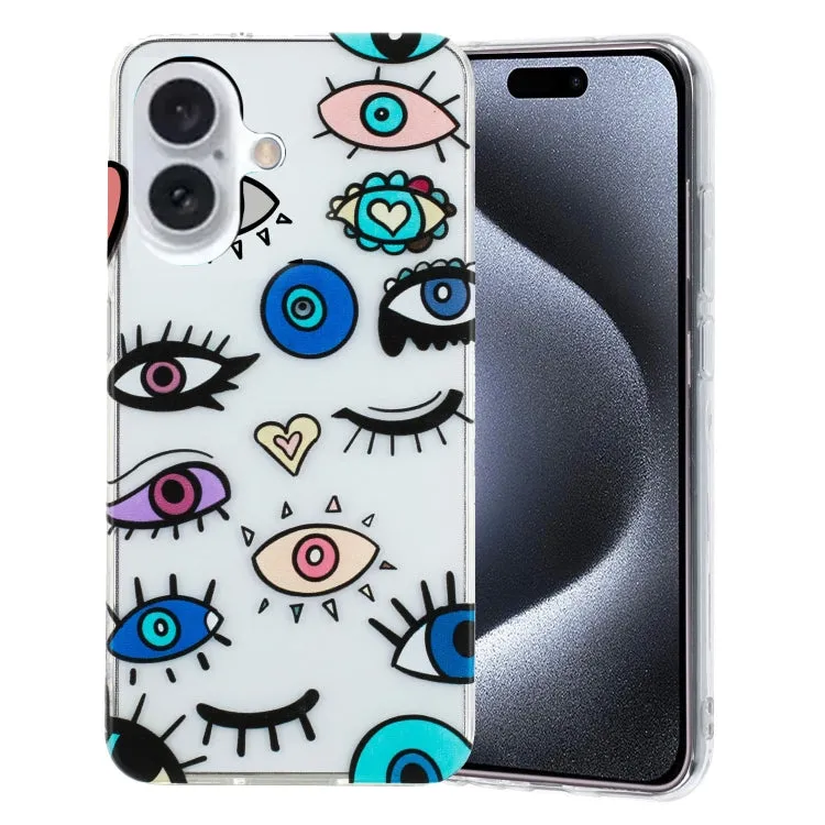 Colorful Painting Pattern TPU Phone Case, For iPhone 16, For iPhone 15 Pro Max, For iPhone 15 Pro