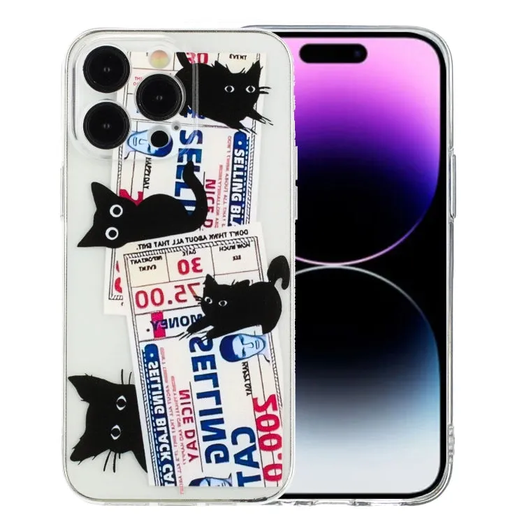 Colorful Painting Pattern TPU Phone Case, For iPhone 16, For iPhone 15 Pro Max, For iPhone 15 Pro