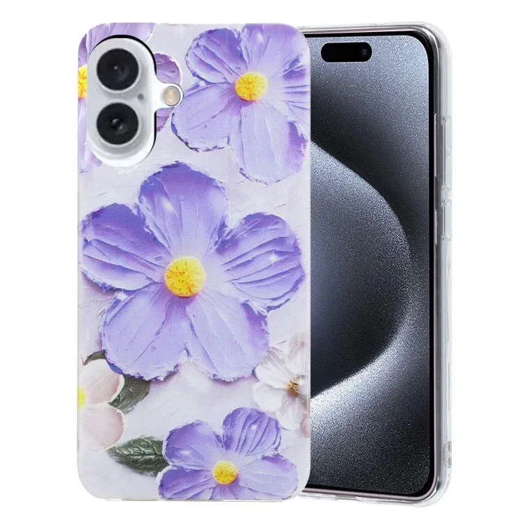 Colorful Painting Pattern TPU Phone Case, For iPhone 16, For iPhone 15 Pro Max, For iPhone 15 Pro