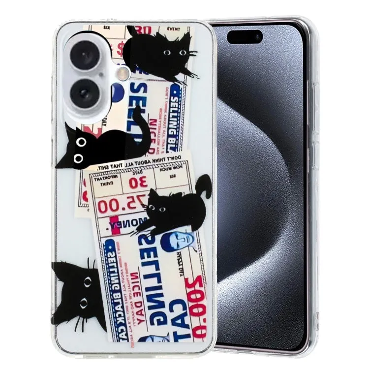 Colorful Painting Pattern TPU Phone Case, For iPhone 16, For iPhone 15 Pro Max, For iPhone 15 Pro
