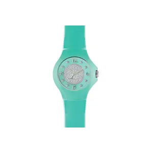 Duo Tone Green Swaroski Colours Waterproof Watch