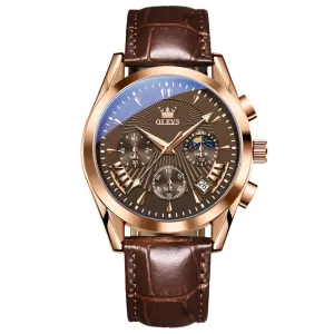ELEGANCE® 2876 Men Watch Luxury High Quality Quartz Fashion Casual Man Wristwatch