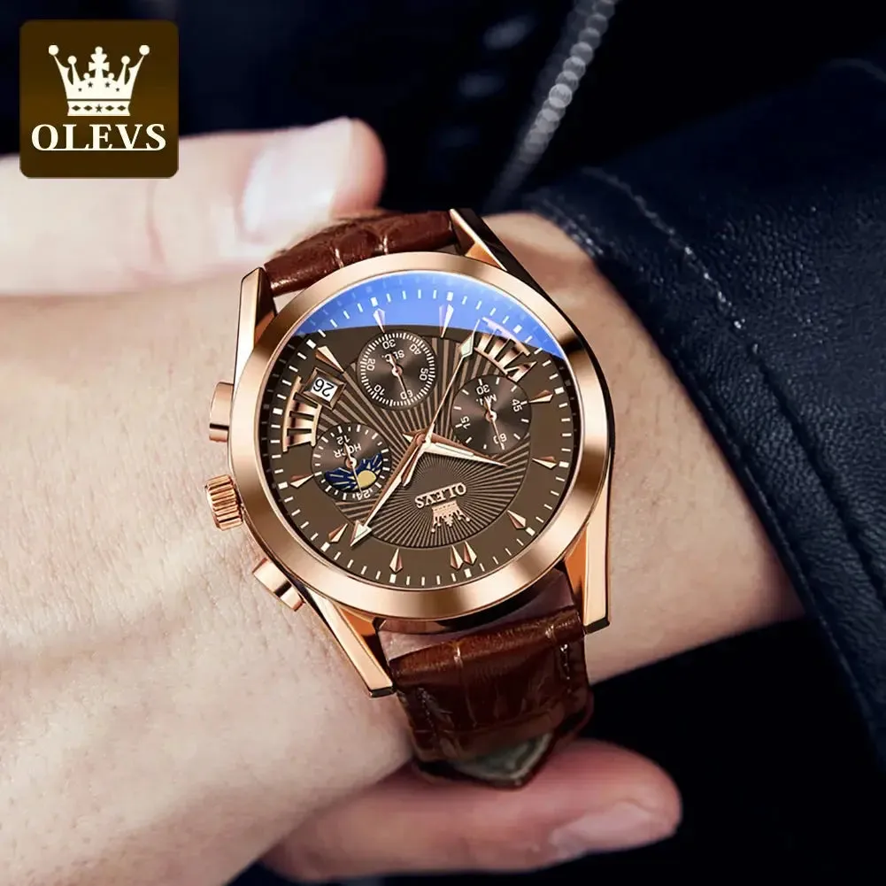 ELEGANCE® 2876 Men Watch Luxury High Quality Quartz Fashion Casual Man Wristwatch
