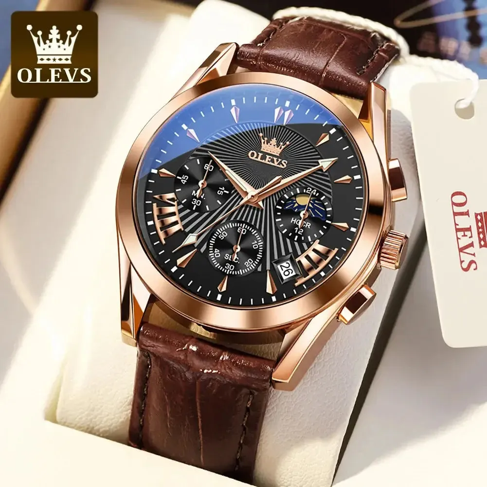 ELEGANCE® 2876 Men Watch Luxury High Quality Quartz Fashion Casual Man Wristwatch