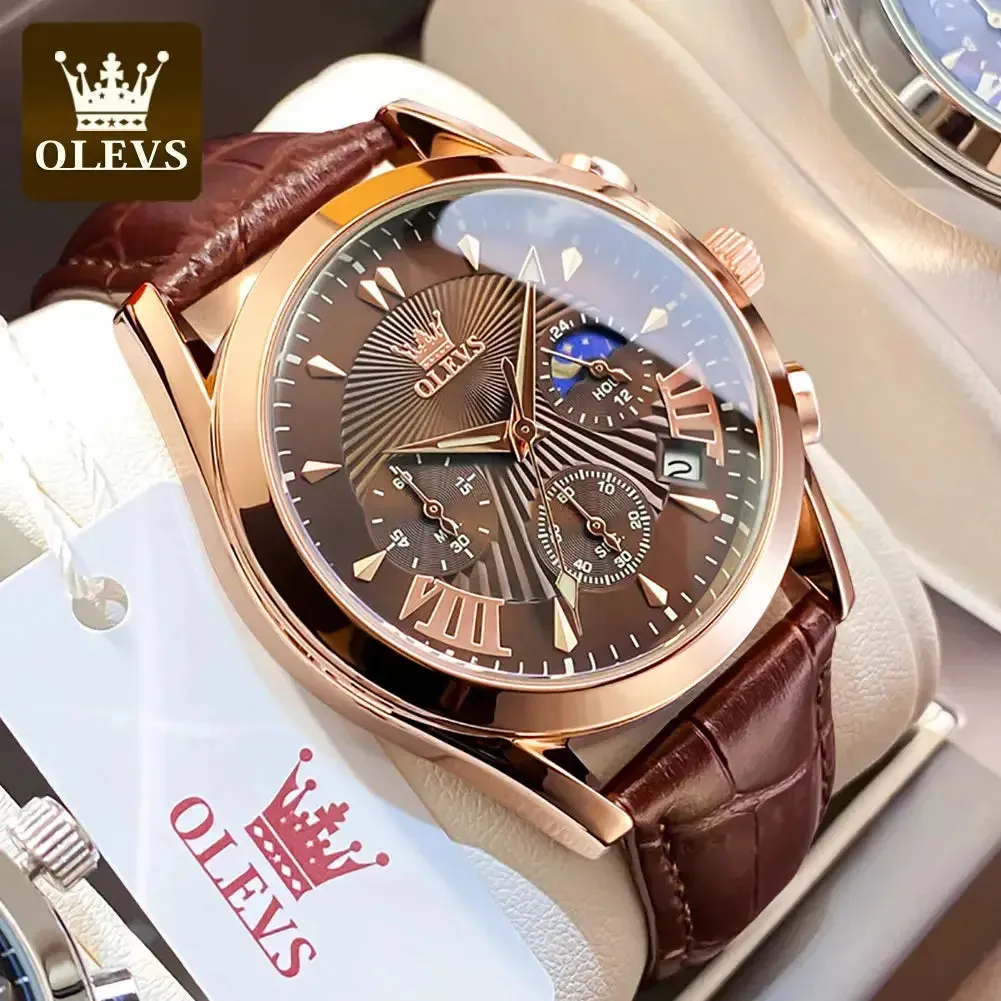 ELEGANCE® 2876 Men Watch Luxury High Quality Quartz Fashion Casual Man Wristwatch