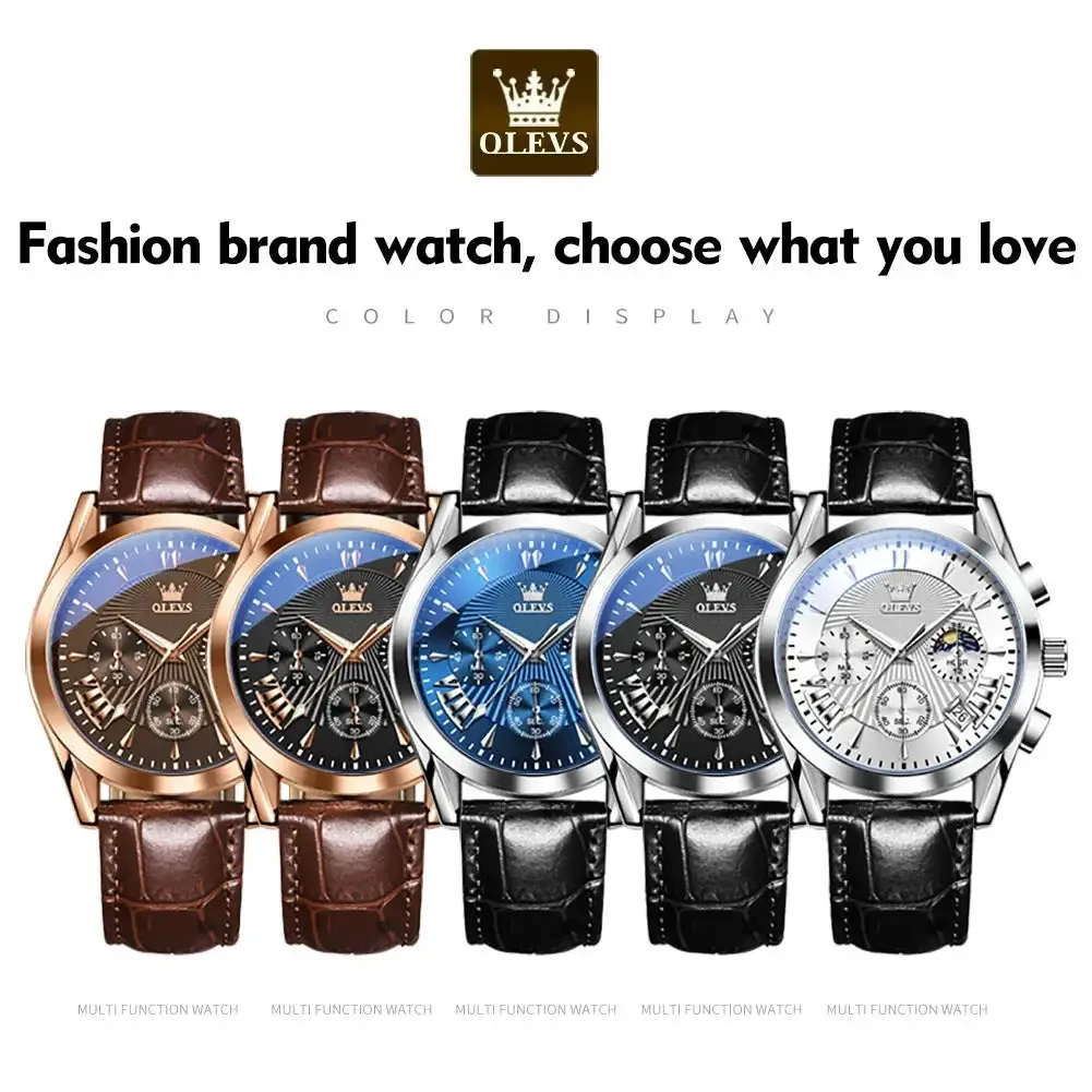 ELEGANCE® 2876 Men Watch Luxury High Quality Quartz Fashion Casual Man Wristwatch