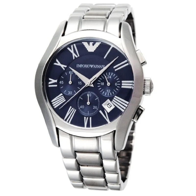 Emporio Armani Men’s Chronograph Quartz Stainless Steel Blue Dial 42mm Watch AR1635