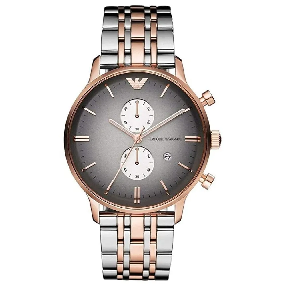 Emporio Armani Men’s Chronograph Quartz Two-tone Stainless Steel 43mm Watch AR1721