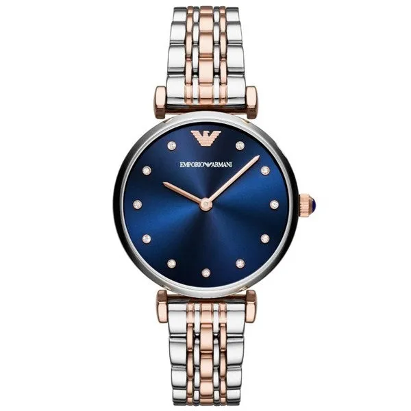 Emporio Armani Women’s Quartz Stainless Steel Blue Dial 32mm Watch AR11092