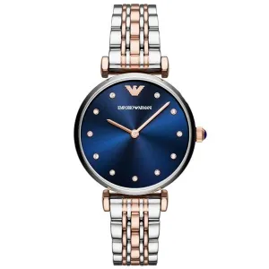 Emporio Armani Women’s Quartz Stainless Steel Blue Dial 32mm Watch AR11092