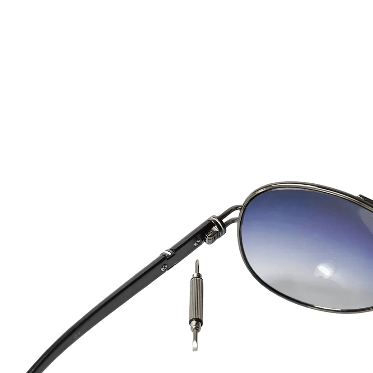Eyeglasses Screwdriver, 3-in-1 Tool (Flat, Cross, Star Nut), Stainless Steel, Compact & Portable, Keychain Attachment