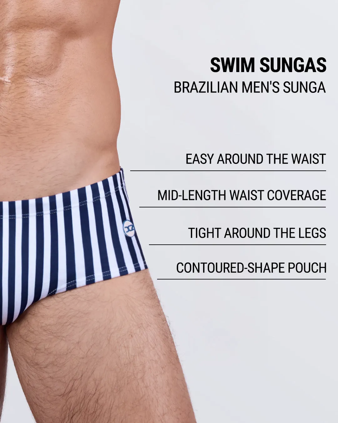 FAST LINES (NAVY BLUE) - Swim Sunga