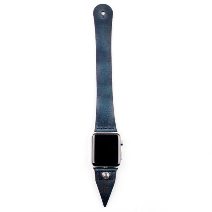 Form Function Form Navy Chromexcel Button-Stud Apple Watch Band 38/ 41mm