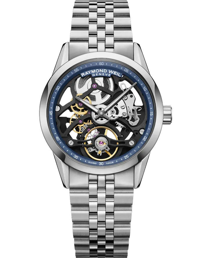 Freelancer Calibre RW1212 Skeleton Automatic Watch, 38 mm    Calibre RW1212 in-house movement, Stainless steel case and bracelet, Visible Balance Wheel - 2783-ST-50000