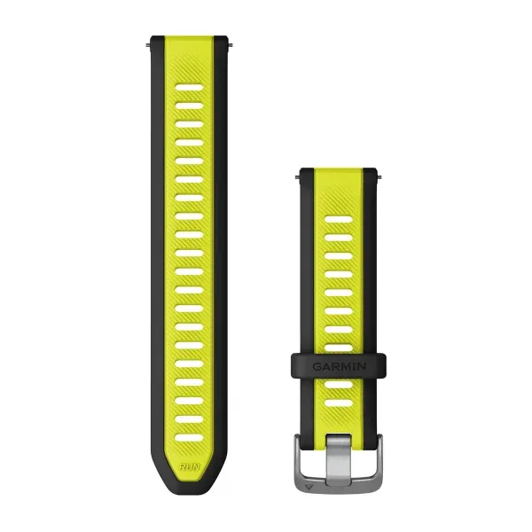Garmin Unisex Amp Yellow Black Band 20 mm Quick Release Watch Band -010-11251-AL