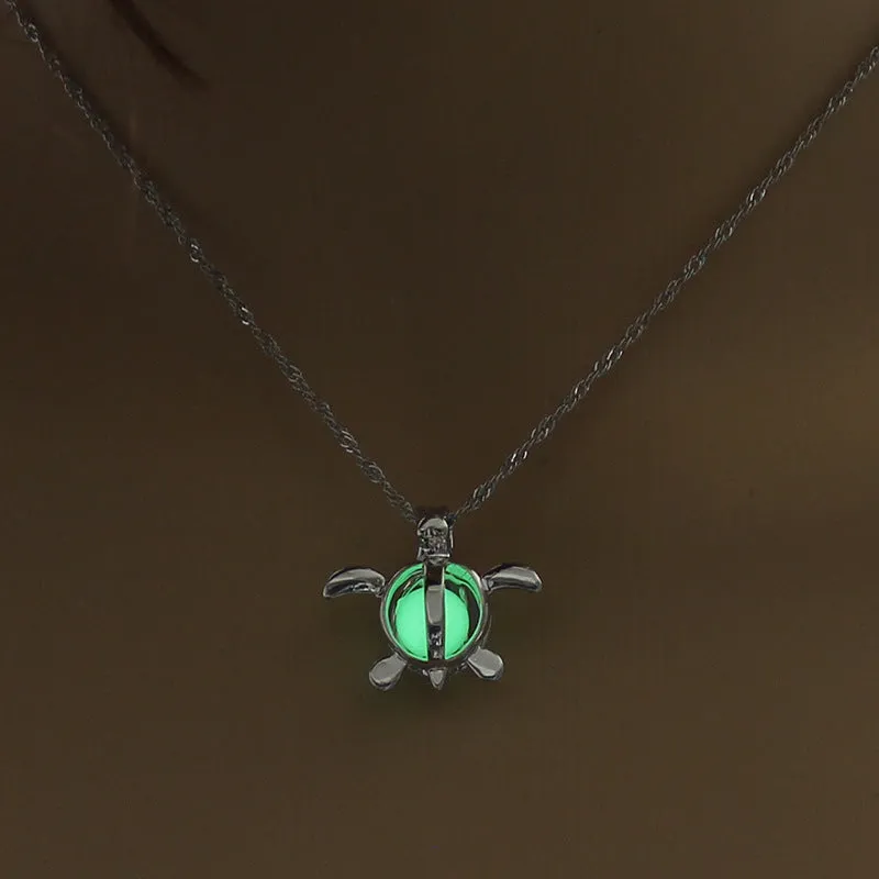 GlowWisp Moon Pendant Necklace