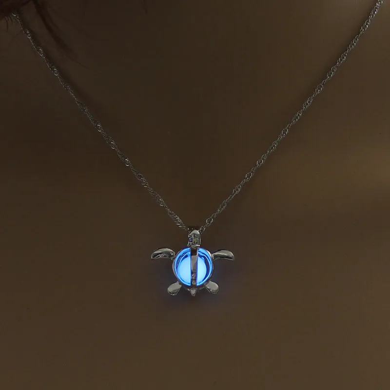 GlowWisp Moon Pendant Necklace