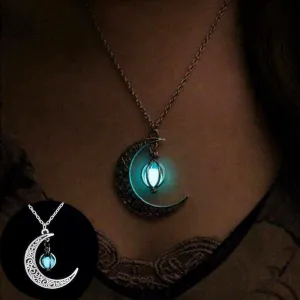 GlowWisp Moon Pendant Necklace