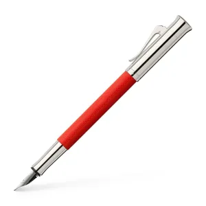 Graf Von Faber-Castell Guilloche Fountain Pen India Red