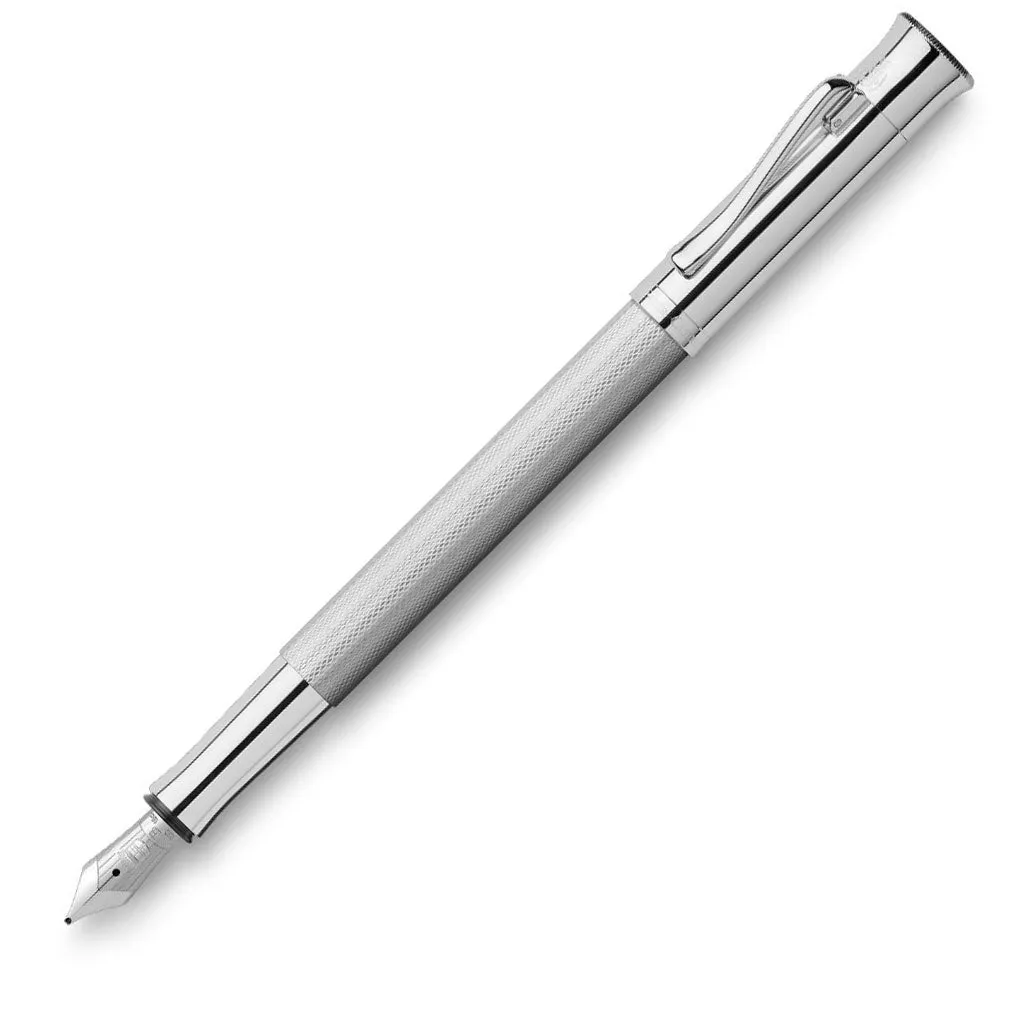 Graf Von Faber-Castell Guilloche Fountain Pen Rhodium