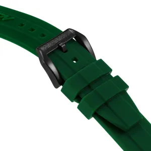 Green Silicone Strap | 24mm Black Buckle