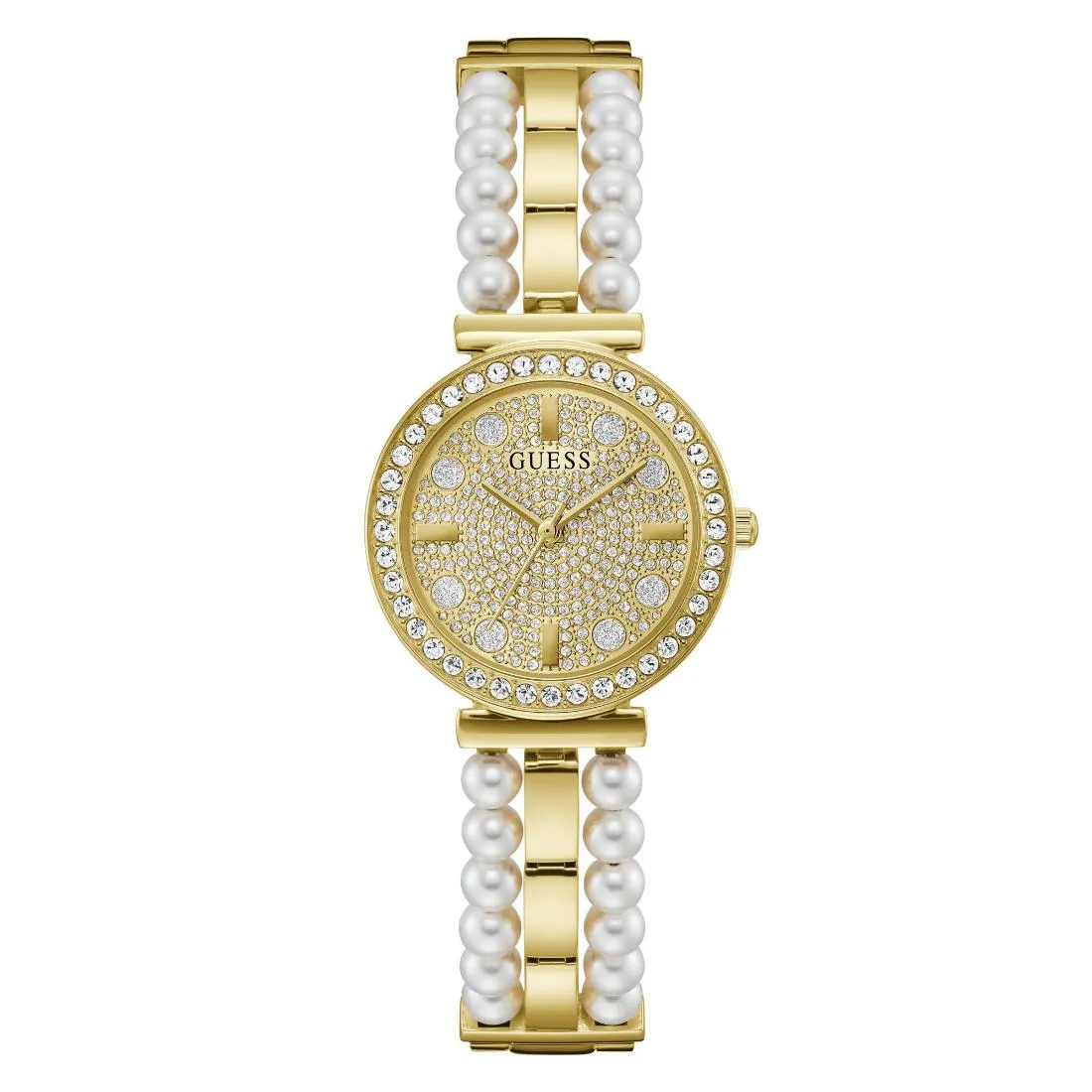 Guess Gala 30 mm Size Gold Dial Women Analog Watch - GW0531L2