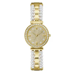 Guess Gala 30 mm Size Gold Dial Women Analog Watch - GW0531L2