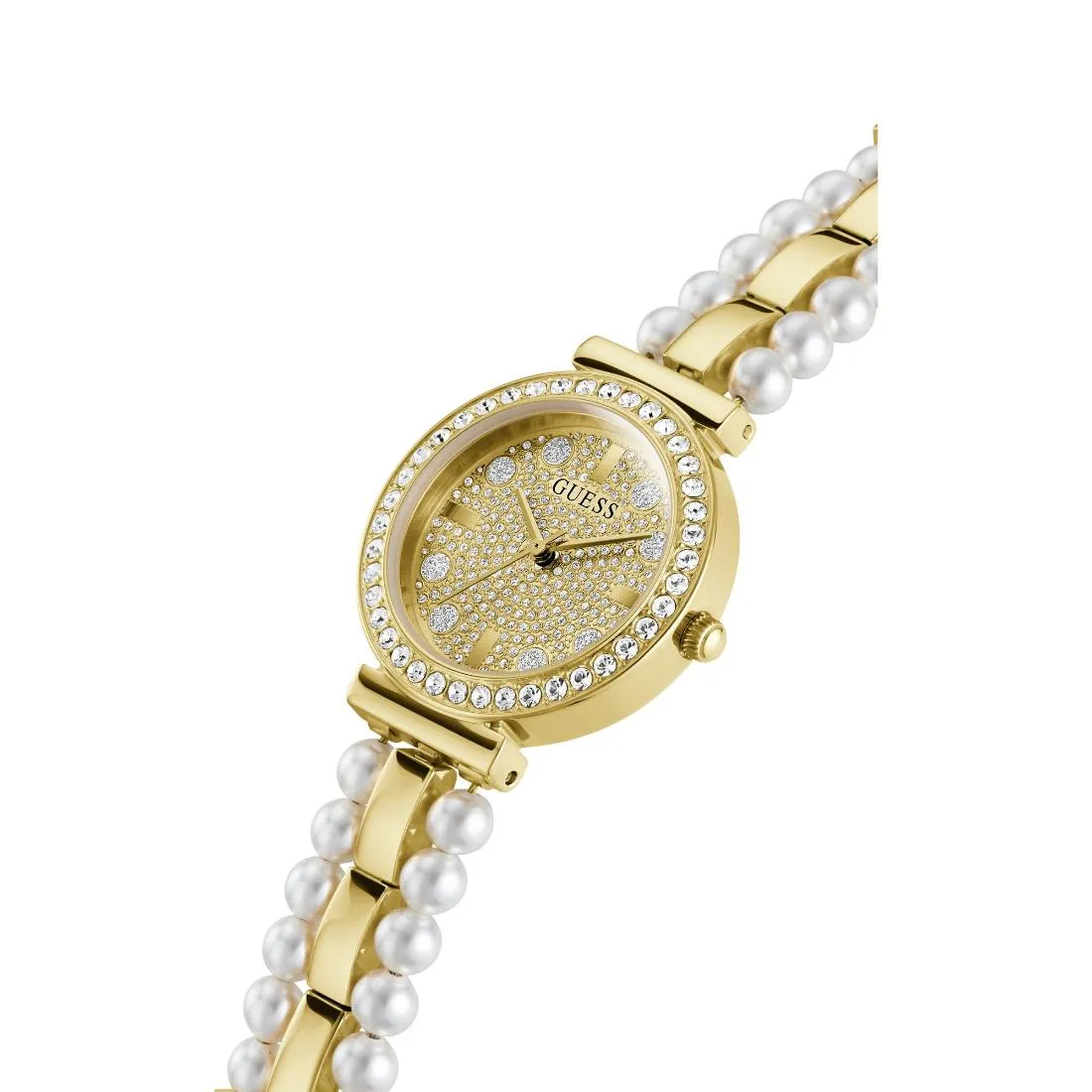 Guess Gala 30 mm Size Gold Dial Women Analog Watch - GW0531L2