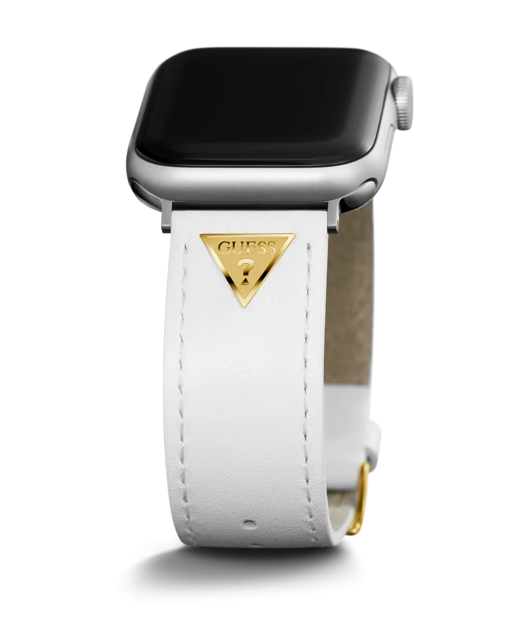 GUESS Leather Band with Logo Plaque for Apple 38-40 mm Watch