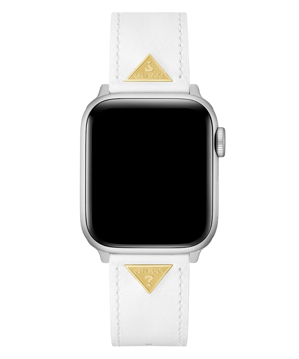GUESS Leather Band with Logo Plaque for Apple 38-40 mm Watch