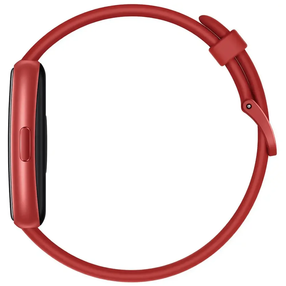 Huawei Band 7 LEA-B19 Red Durable Polymer Case With Flame Red Silicone Strap
