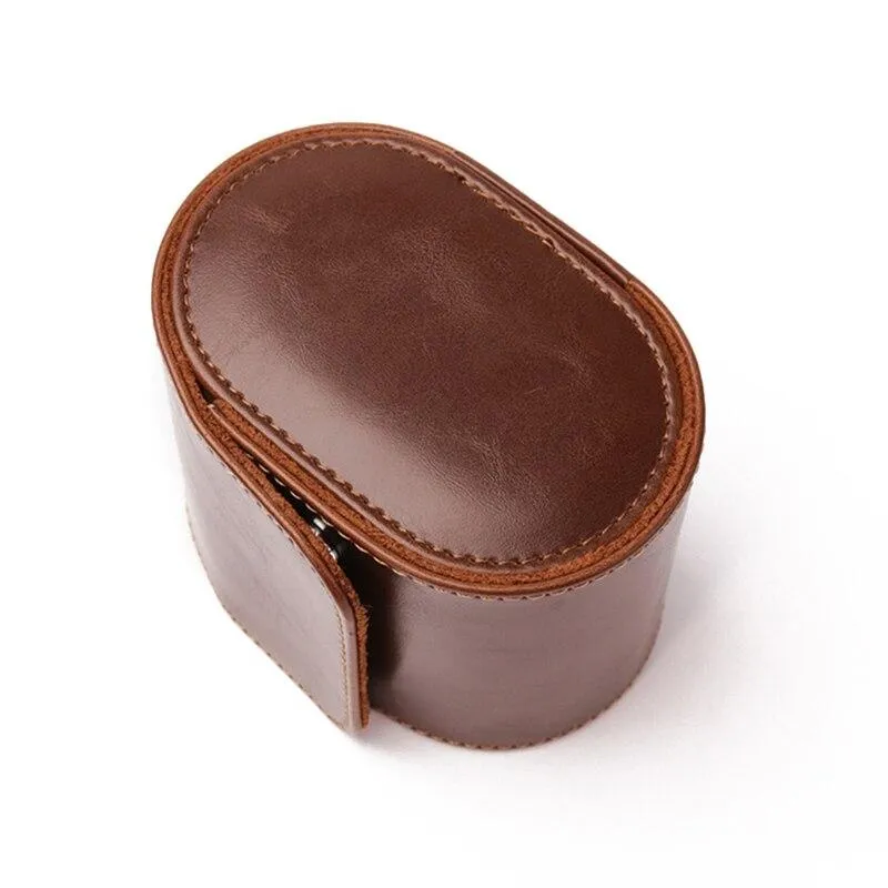 Jules Leather Single Watch Roll Case