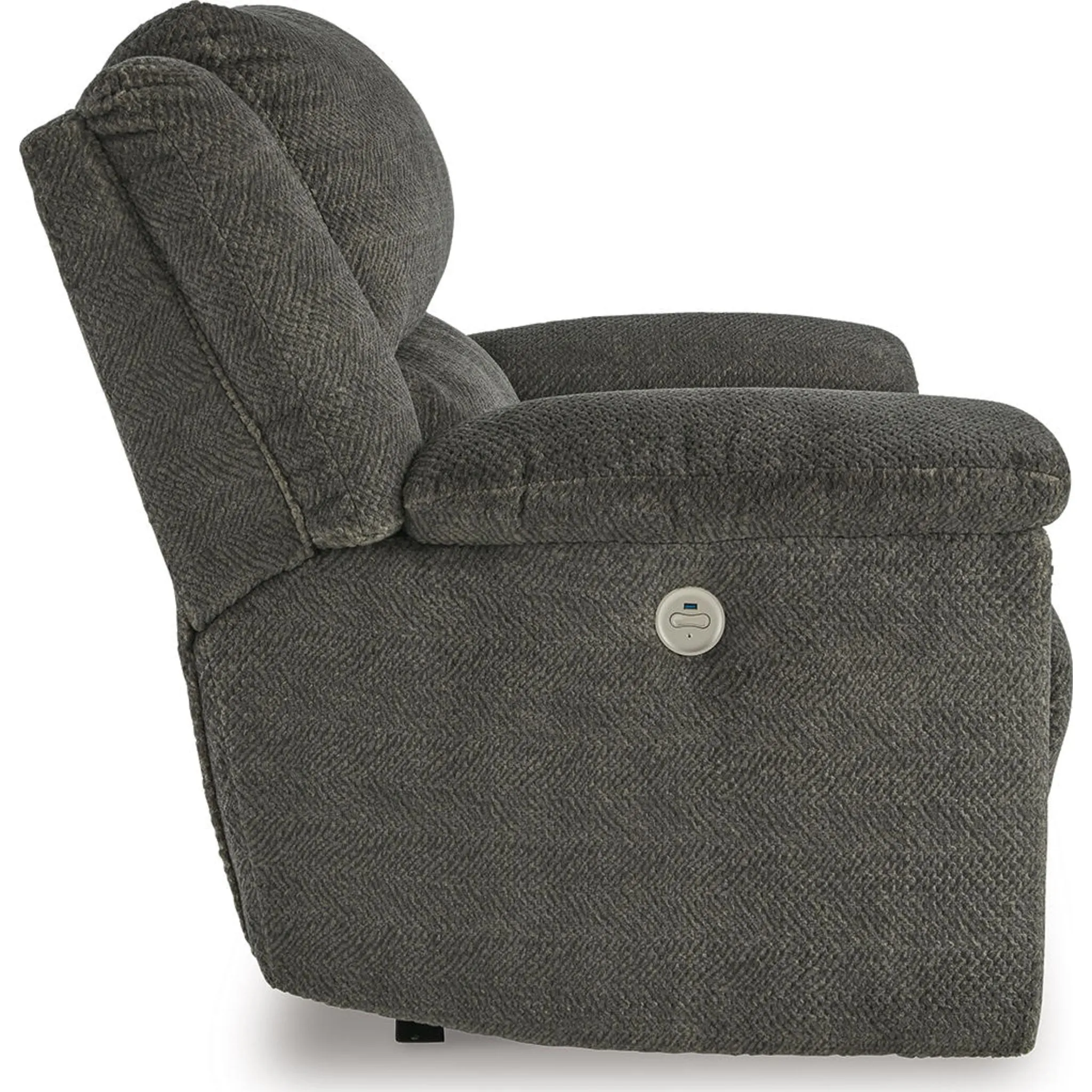 Keensburg Wide Seat Power Recliner - Smoke