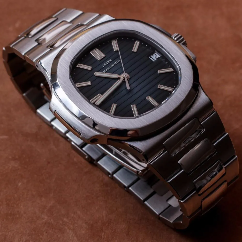 Lgxige Nautilus Quartz (Steel) Homage Watches