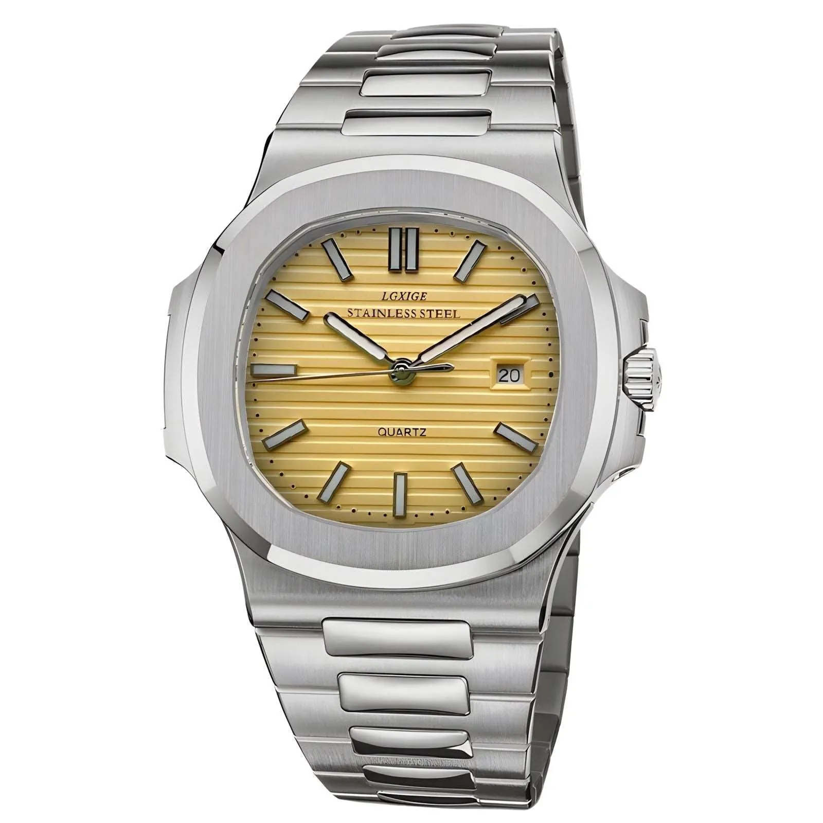 Lgxige Nautilus Quartz (Steel) Homage Watches