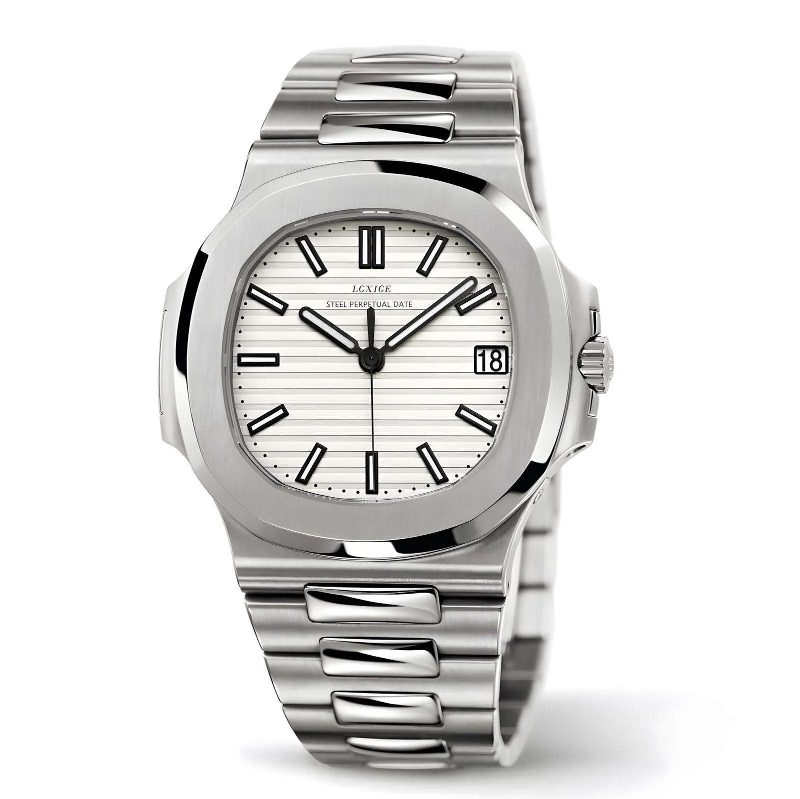 Lgxige Nautilus Quartz (Steel) Homage Watches
