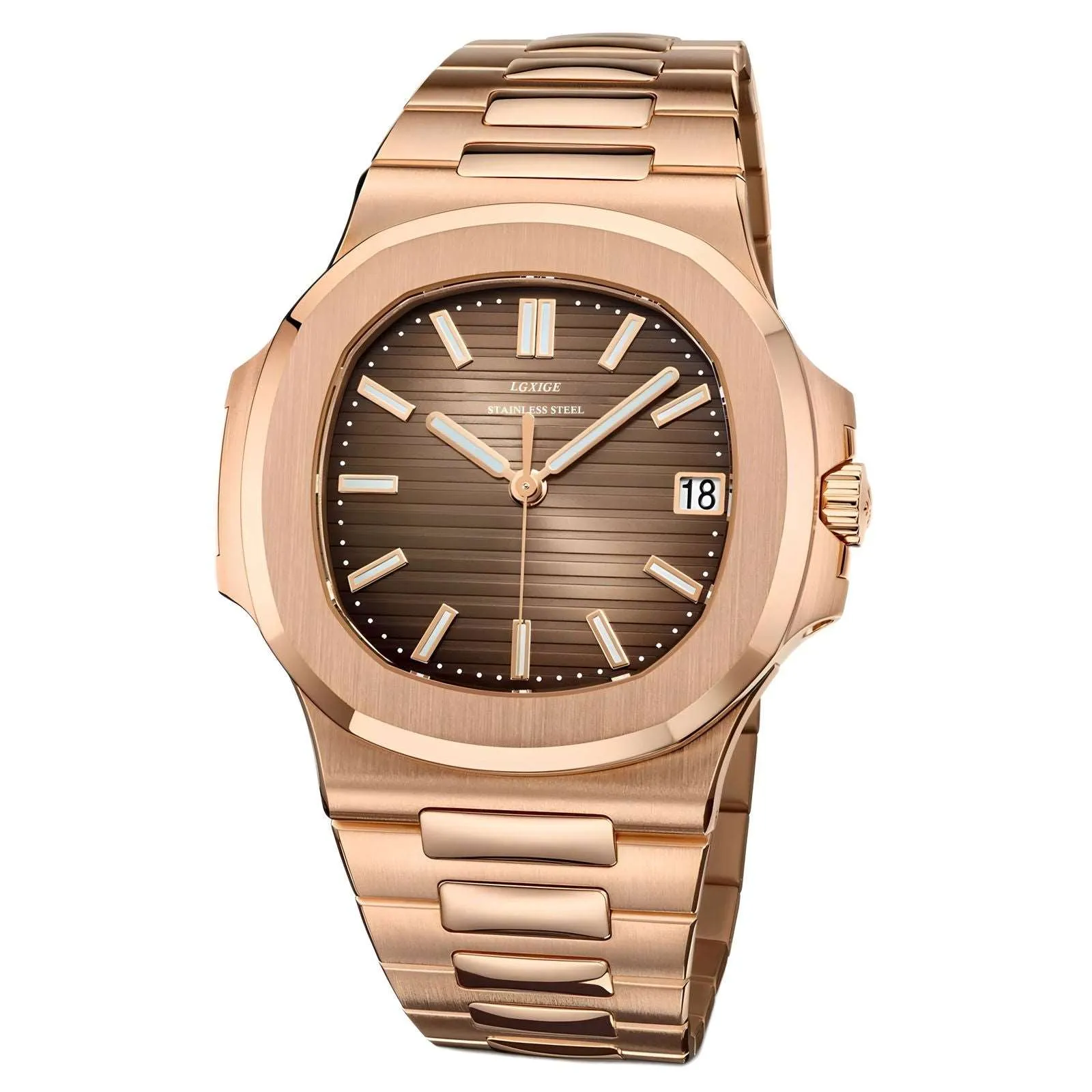 Lgxige Nautilus Quartz (Steel) Homage Watches